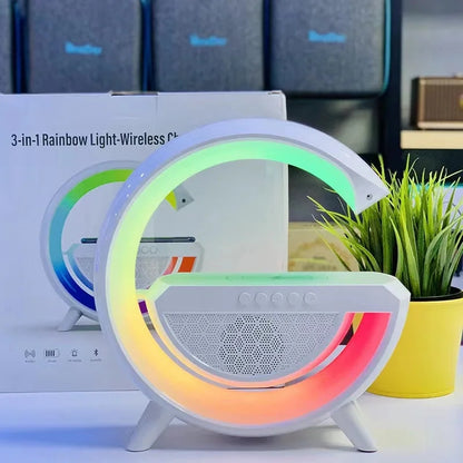 G shape bluetooth speaker + lamp