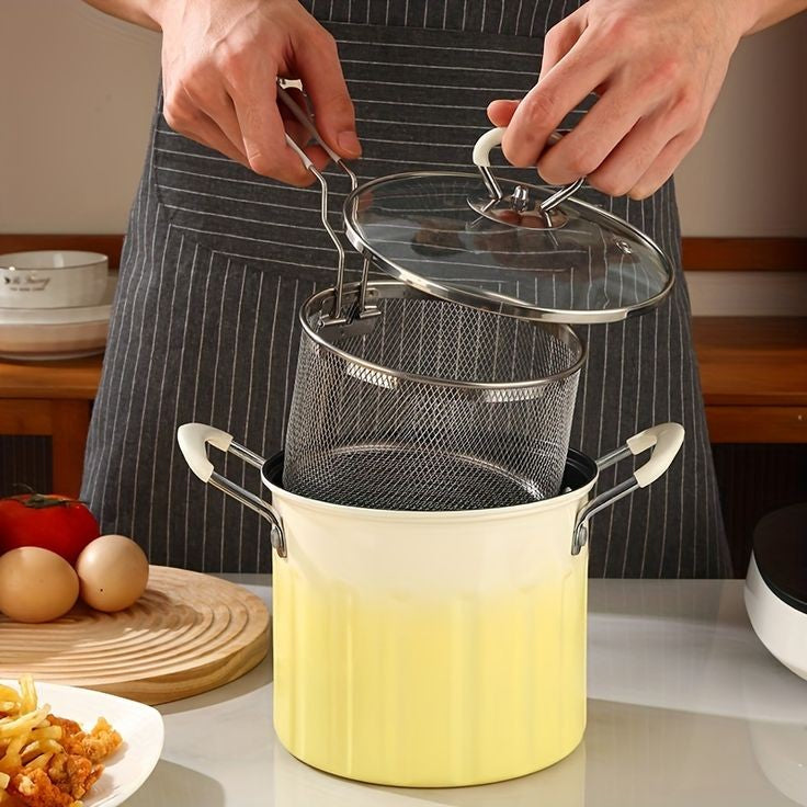 3L Deep Frying Pot With Lid