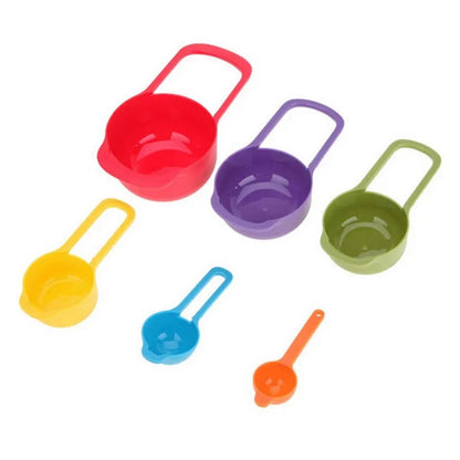 Measuring Cup Multi Colour 6Pcs Set