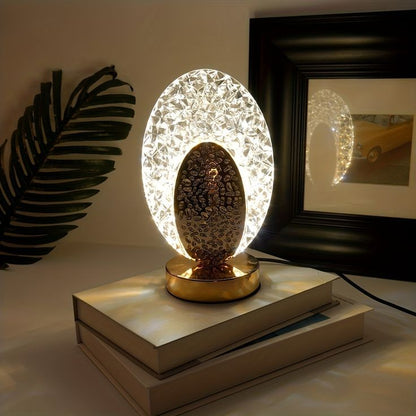 Rechargeable LED Crystal Table Lamp