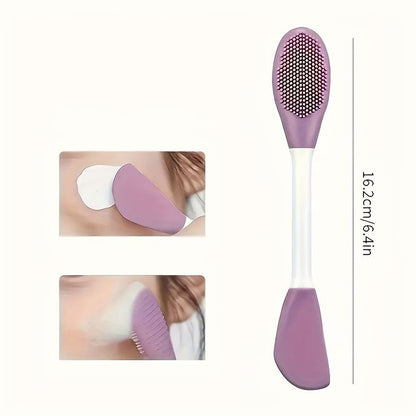 Double Head Silicone Facial Mask Brush