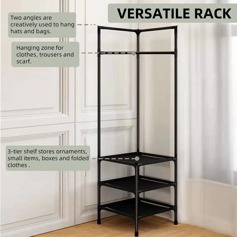 Corner Coat Storage Rack