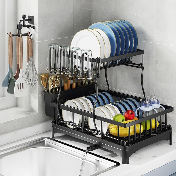 2 Tier Dish Drying Rack