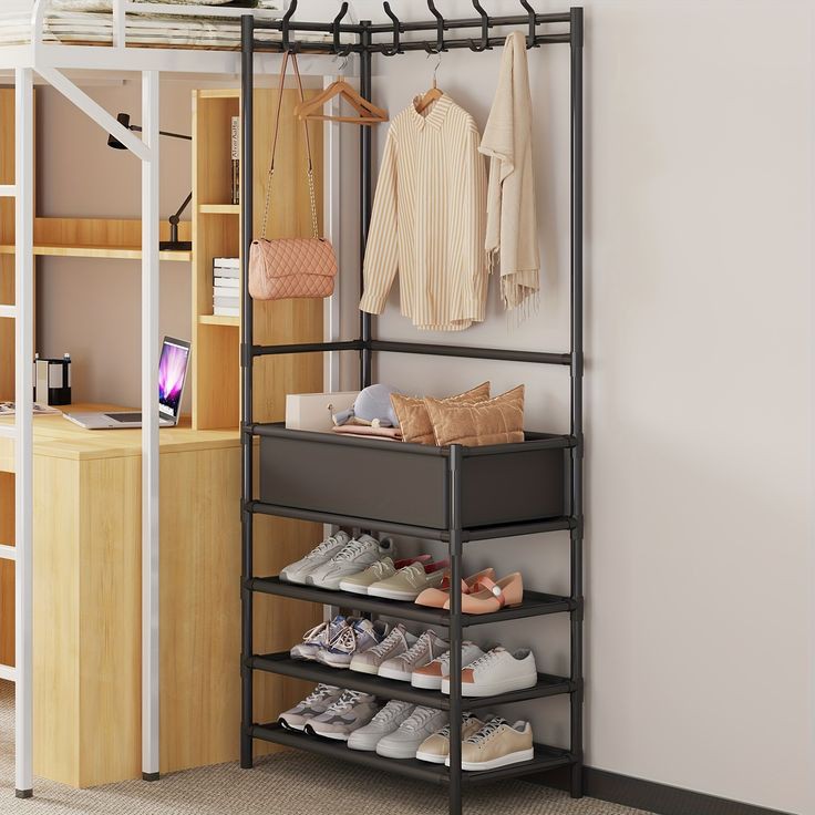 Multipurpose Shoe Storage And Coat Rack