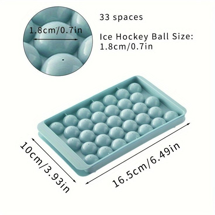 Round Ice Cube Tray With Lid