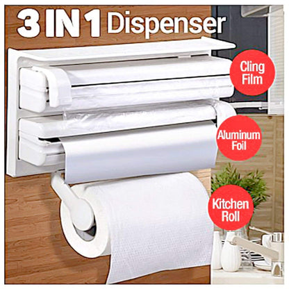 Wall Mounted 3 in 1 Paper Dispenser