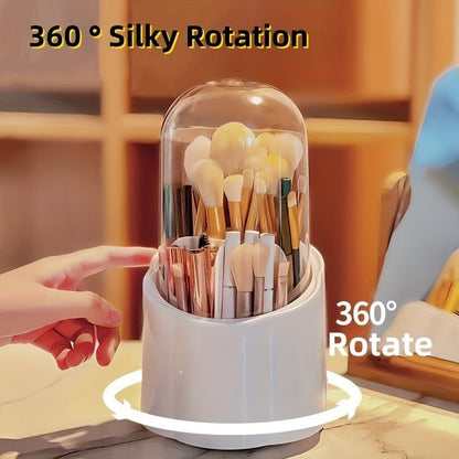 Covered Rotating Round Brush Holder