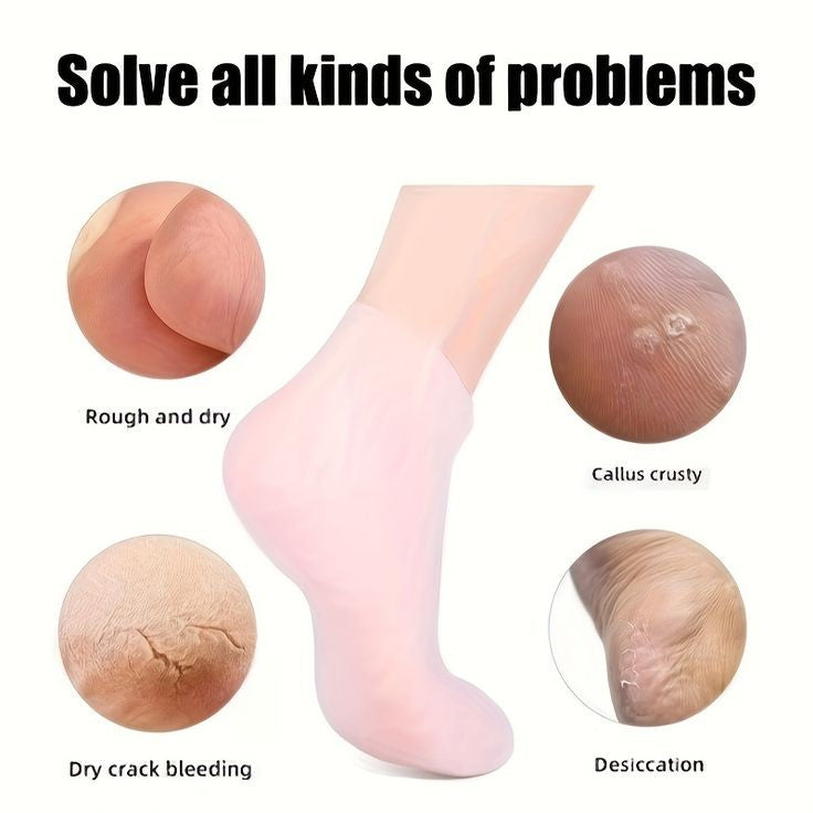 Silicone Gel Moisturizing Socks