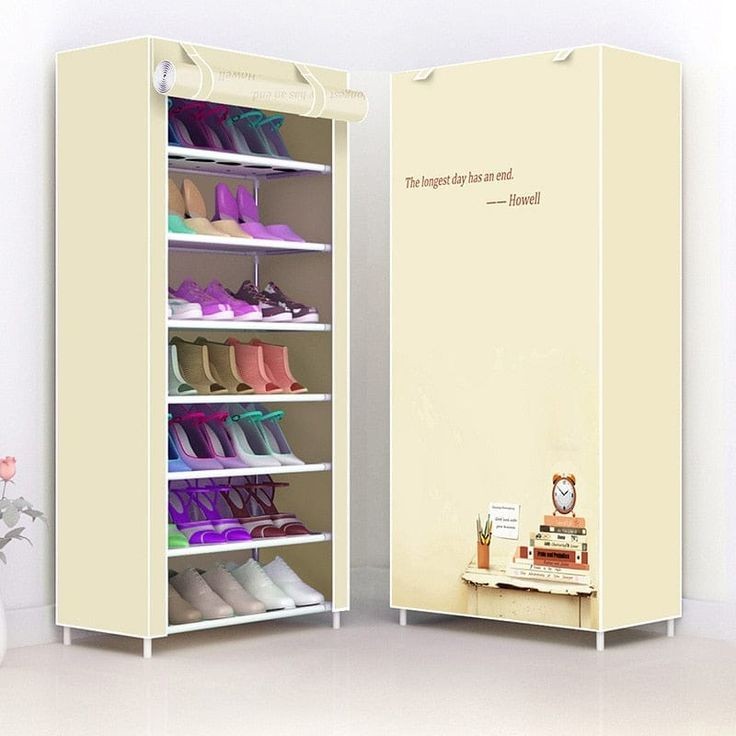 7 Layers Printed Shoes Rack