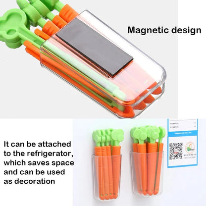 Magnetic Carrots Sealing Clip (Pack of 5)