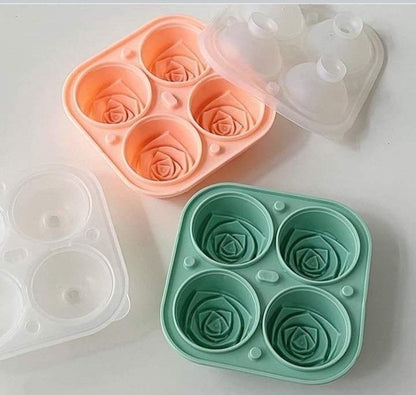 3D Rose Silicone Ice Cube Tray