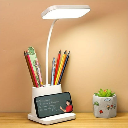 LED Eye Protection Table Lamp With Storage Holder