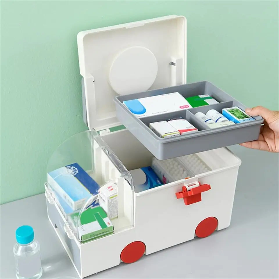 Large capacity medicine storage box