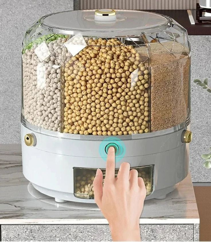 Sealed 360 Degree Rotating Rice Dispenser