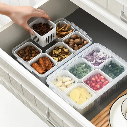 6 Pcs Detachable Food Storage Container