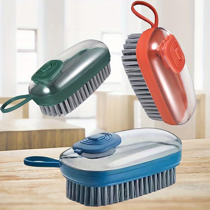 Liquid Soap Dish Washing Cleaning Brush