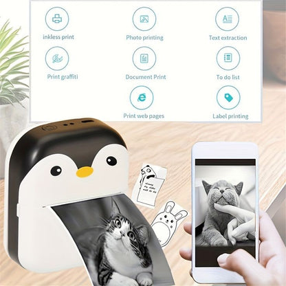 Rechargeable Penguin Mini Printer