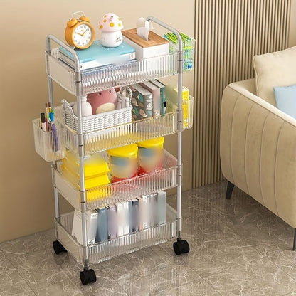 Clear acrylic smart trolley