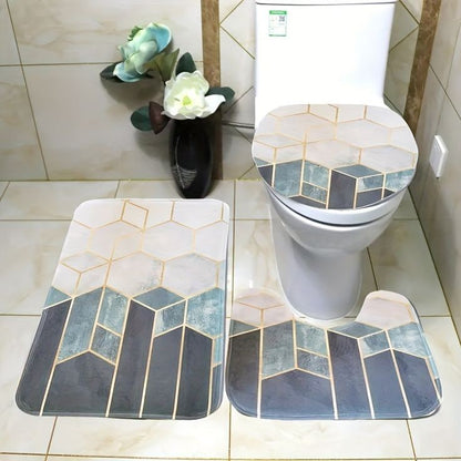 3pcs Super Absorbent Bath Matt Set