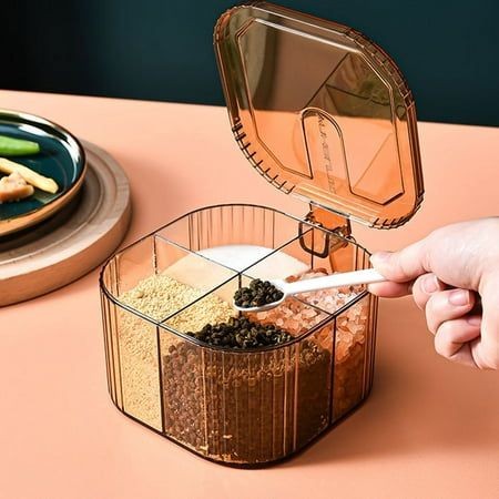 Luxury Acrylic Multilgrid Seasoning Box