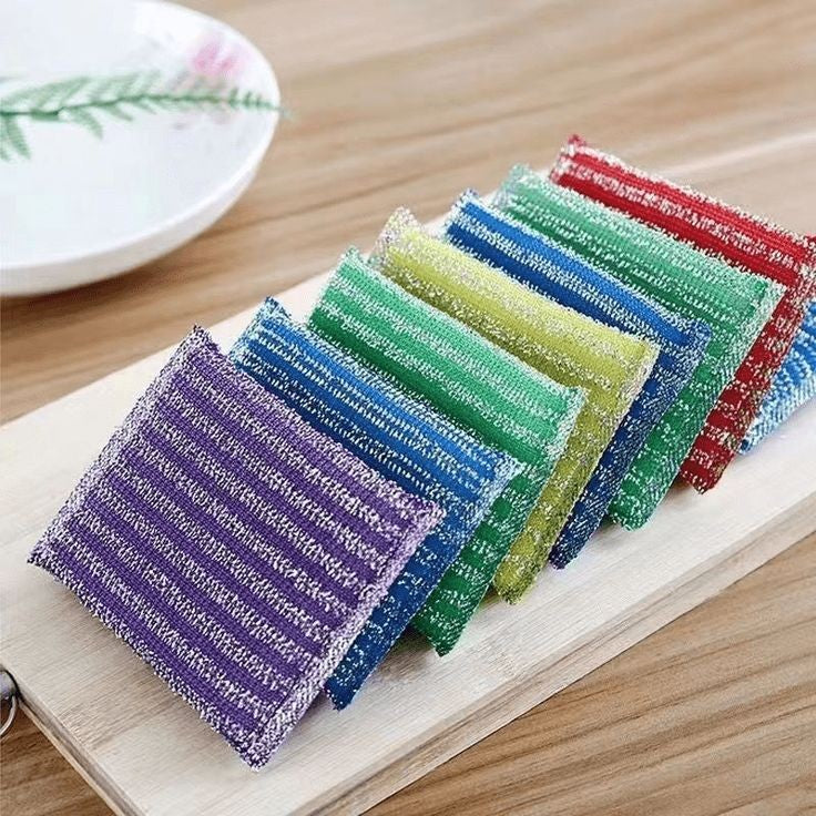 4pcs Double Sided Dishwashing Sponge (Random Colours)