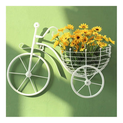 Wall Mounted Retro Metal Bicycle Flower Basket