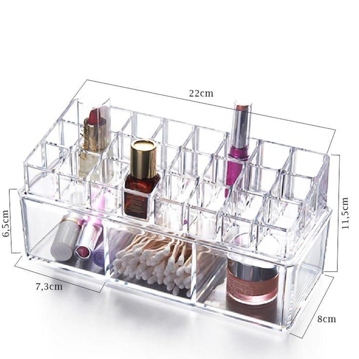 Acrylic Cosmetics And Multifunctional Organizer