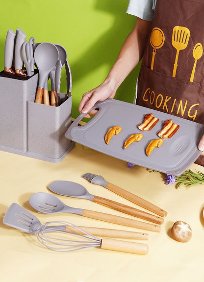 Silicone Cookware Spoon Sets (19pcs)