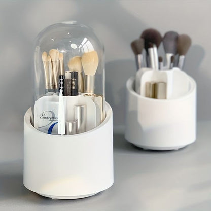 Covered Rotating Round Brush Holder