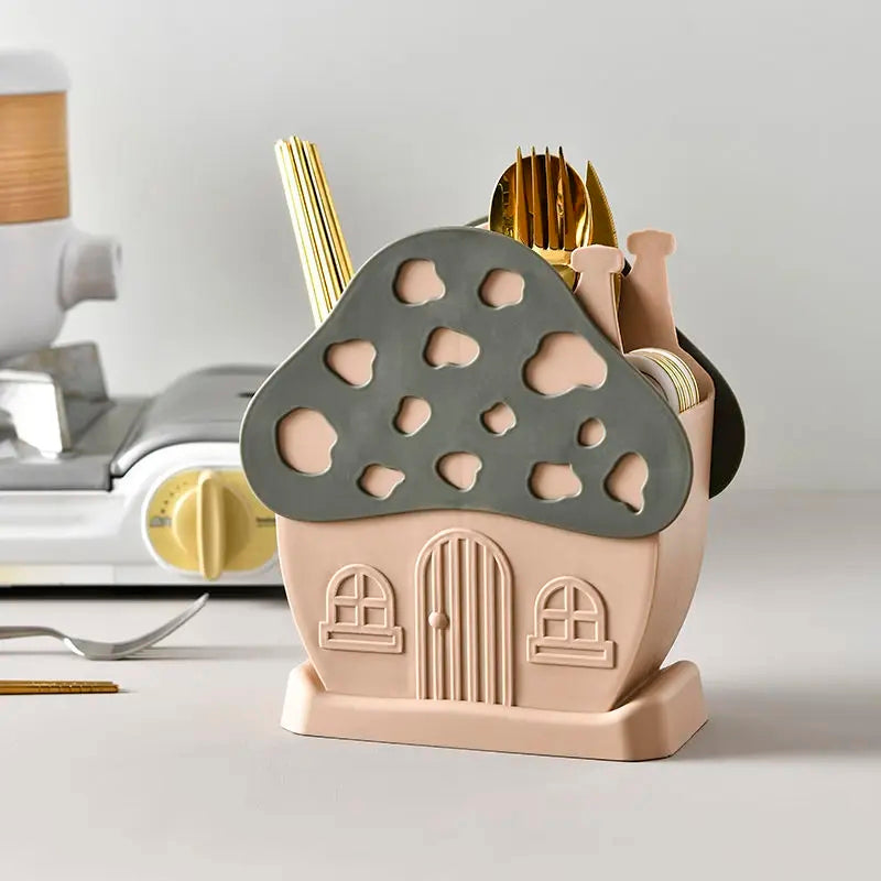 Mushroom Design Cutlery Holder