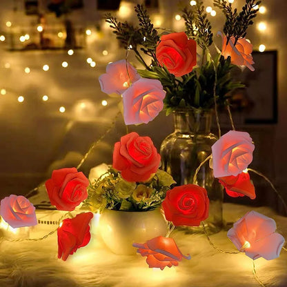 Rose Flower Lights 20 Led