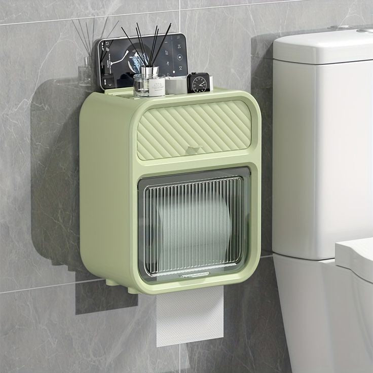 Wall Mounted Tissue Storage Box Shelf