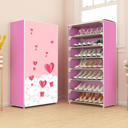 7 Layers Printed Shoes Rack