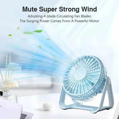 360 rotating mini desktop fan