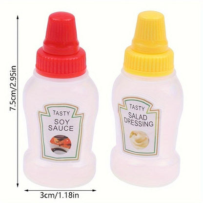 Pack Of 2 Mini Ketchup And Sauce Bottle