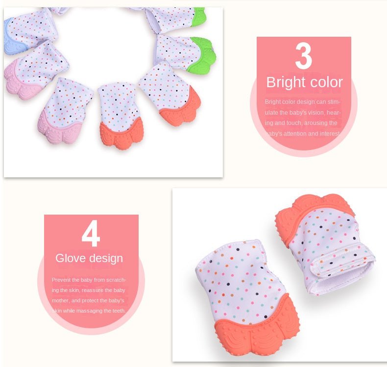 Silicone Baby Teether Pacifier Gloves