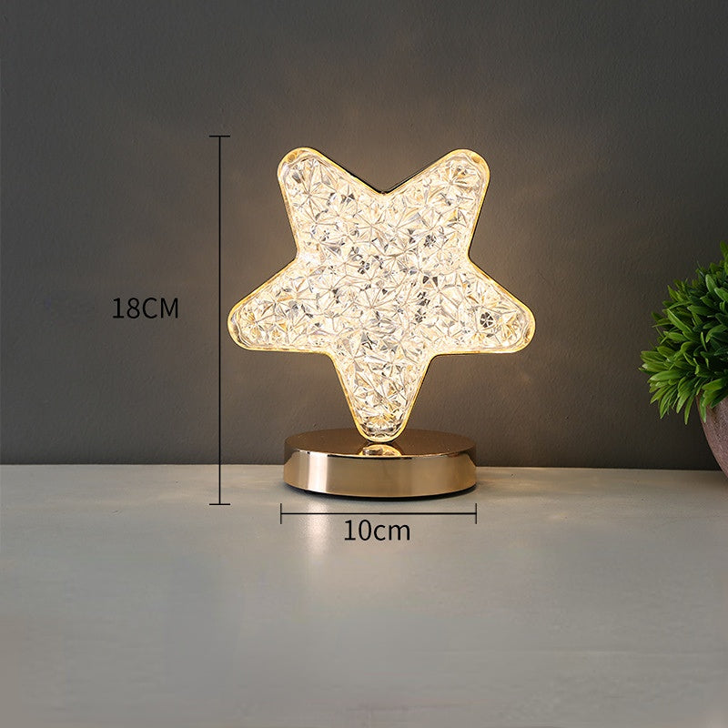 Chargeable Table Crystal Lamp