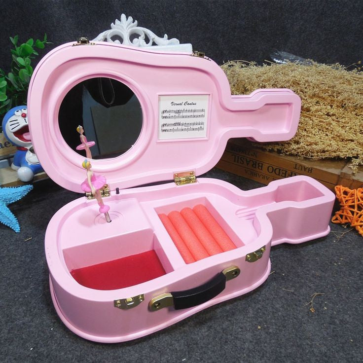 Guitar Violin Shape Jewellery Box