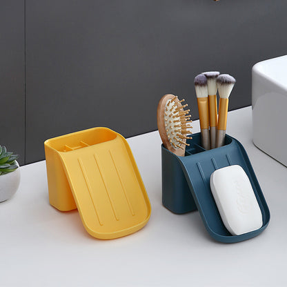 Drain Soap Holder With Storage Box