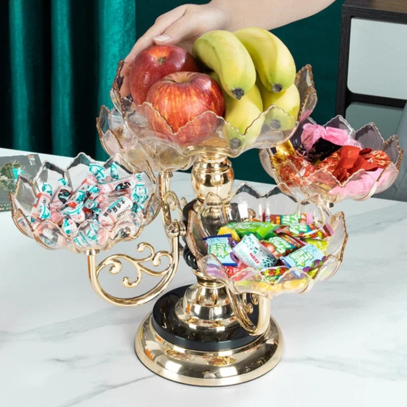 Rotating Dry Fruit Plate Rack