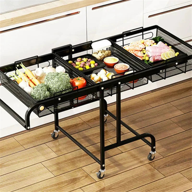 Adjustable Stainless Steel Trolley