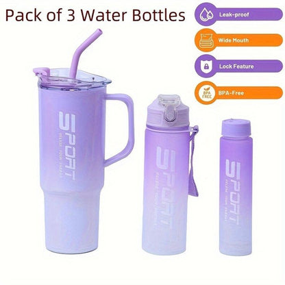 Trendy Sports Bottle Set of 3