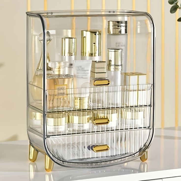 Large Capacity Transparent Cosmetics Organizer