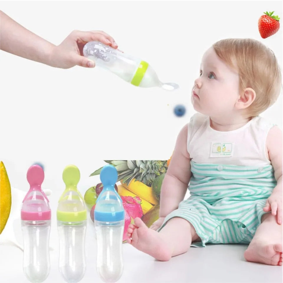 Silicone Spoon Feeder Bottle