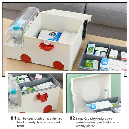 Large capacity medicine storage box