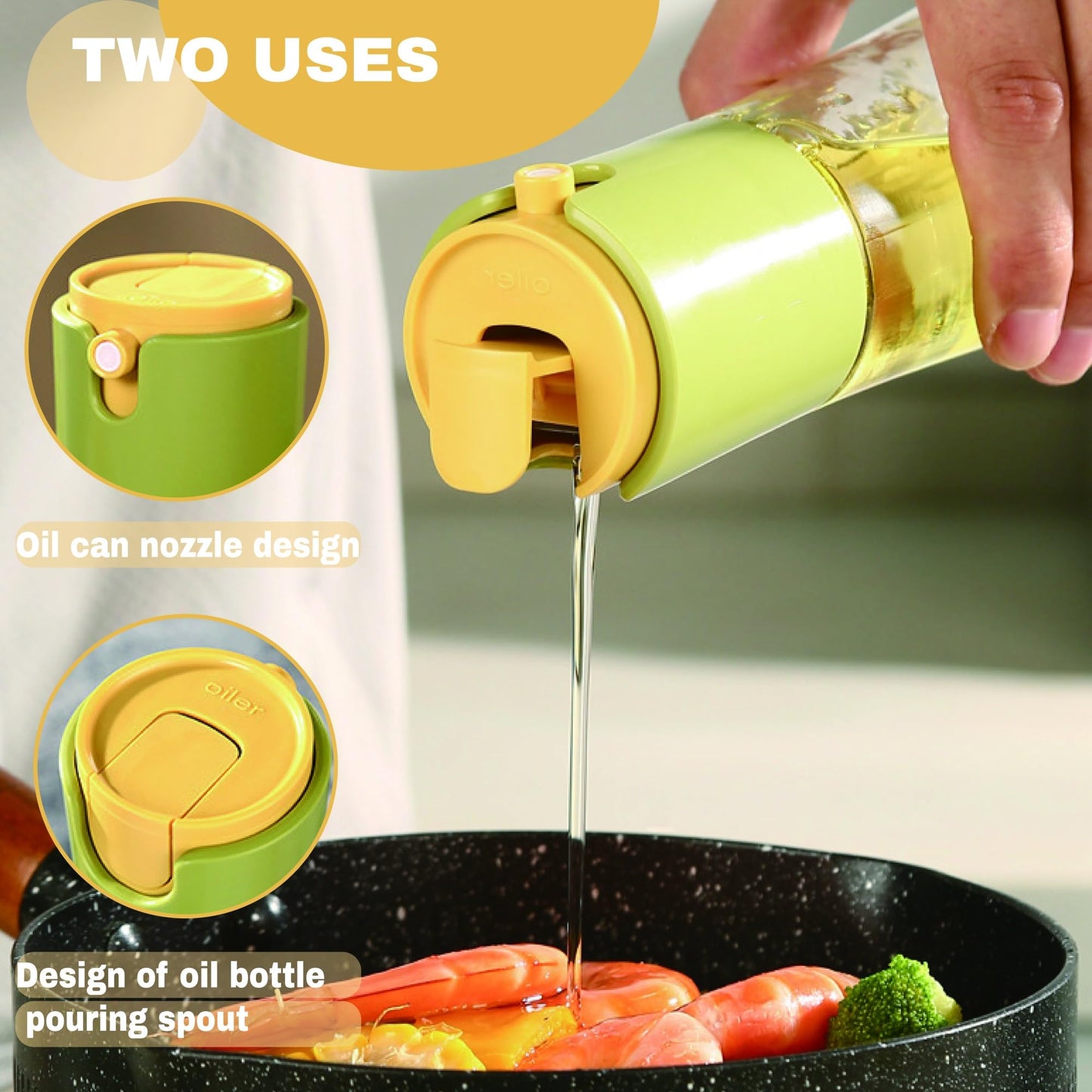 Multifunctional Oil Spray Bottle