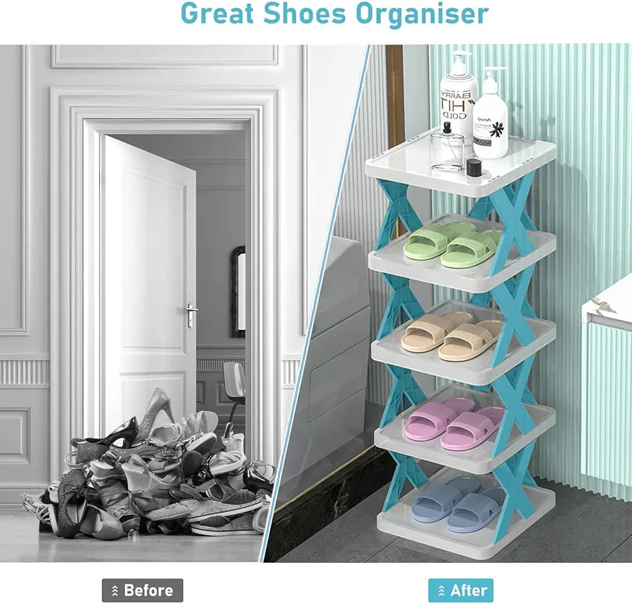 Layer Zigzag Shoe Rack