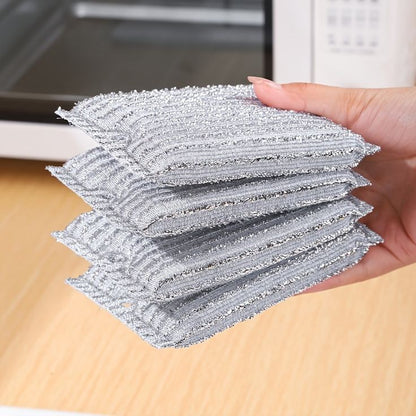 Steel Wire Dish Washing Sponge (4pcs)