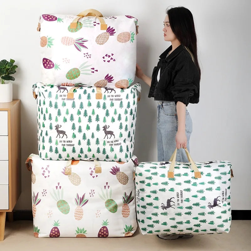 Tree Printed Storage Bag