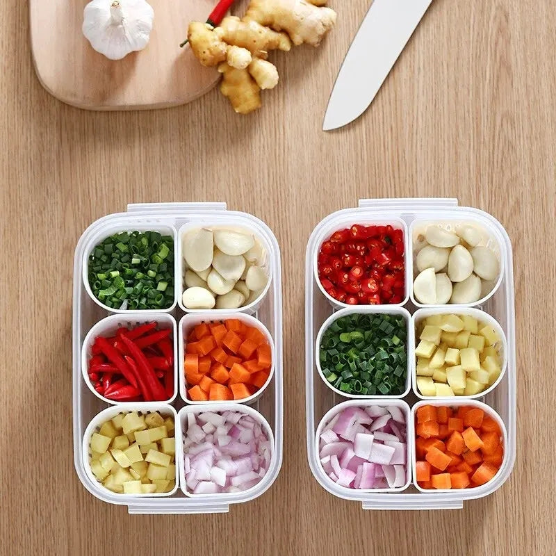 6 Pcs Detachable Food Storage Container